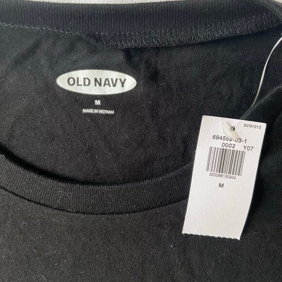 Old Navy Men Short Sleeve T-shirt size M, Black, American Tradition - Picture 6 of 8